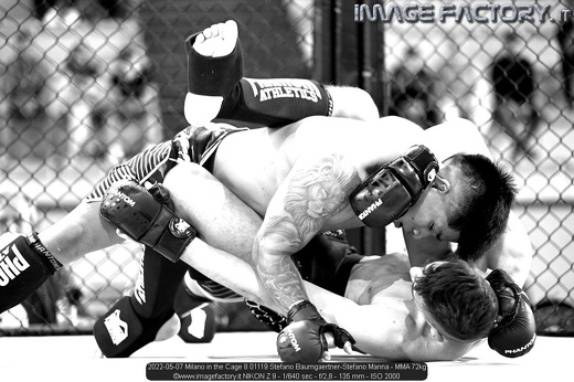 2022-05-07 Milano in the Cage 8 01119 Stefano Baumgaertner-Stefano Manna - MMA 72kg